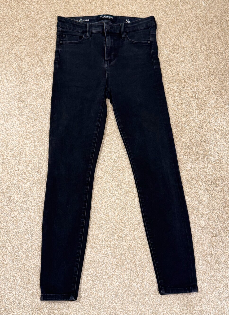 Liverpool Los Angeles Abby The High Rise Ankle Skinny Jeans 4 27 Black Stretch